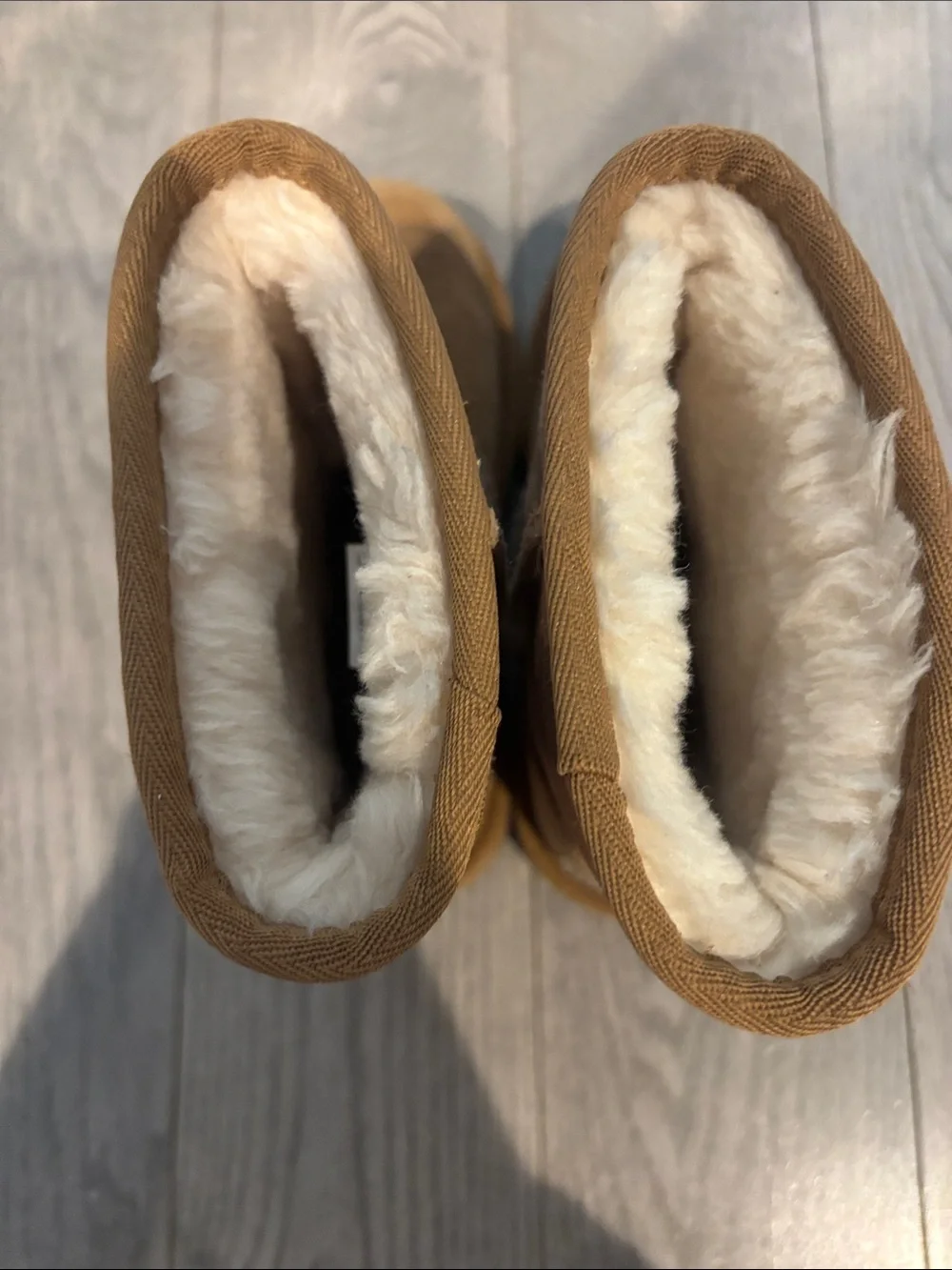 UGG Kids Chestnut Brown Suede & Shearling Camo Boots